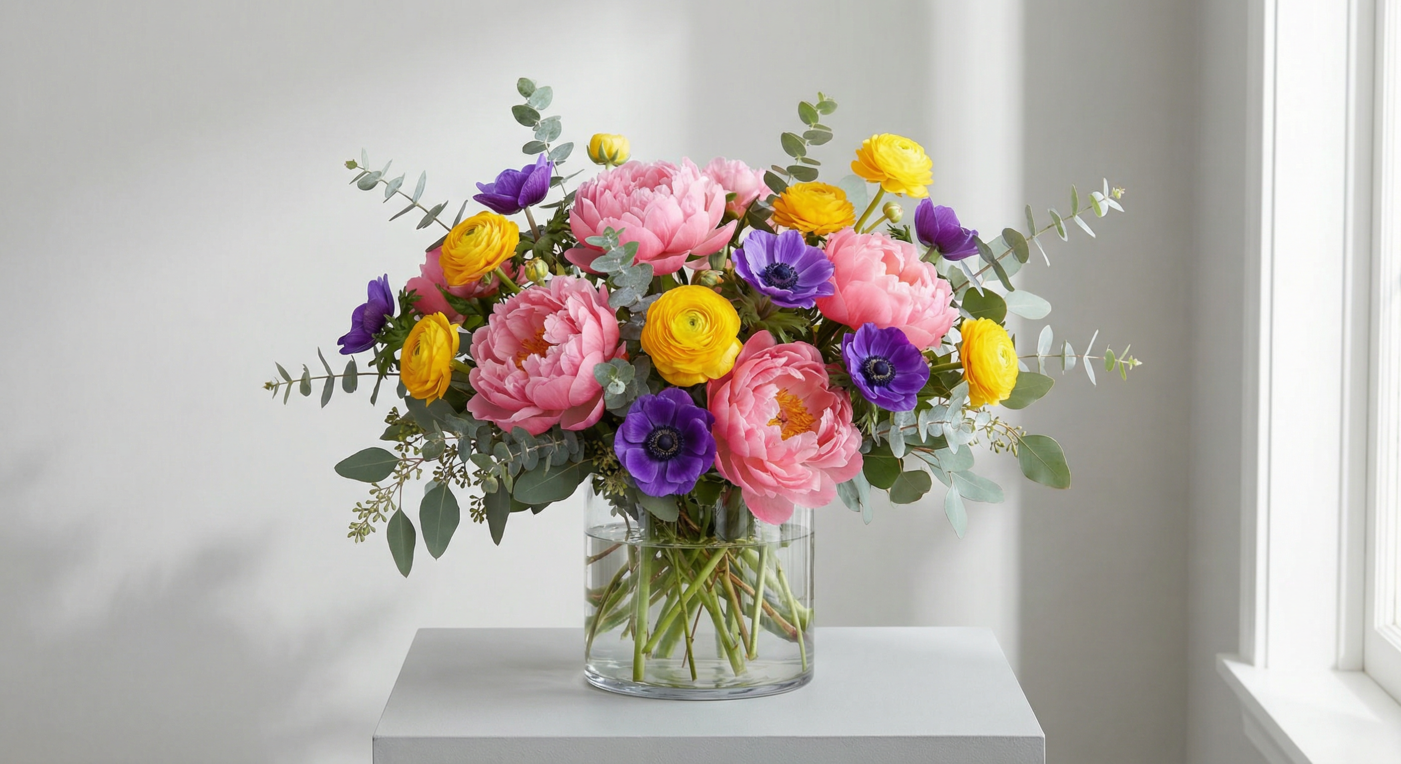Beautiful colorful floral arrangement